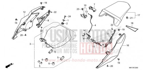 SITZ/WINDLAUF, HINTEN CBR650RAN de 2022